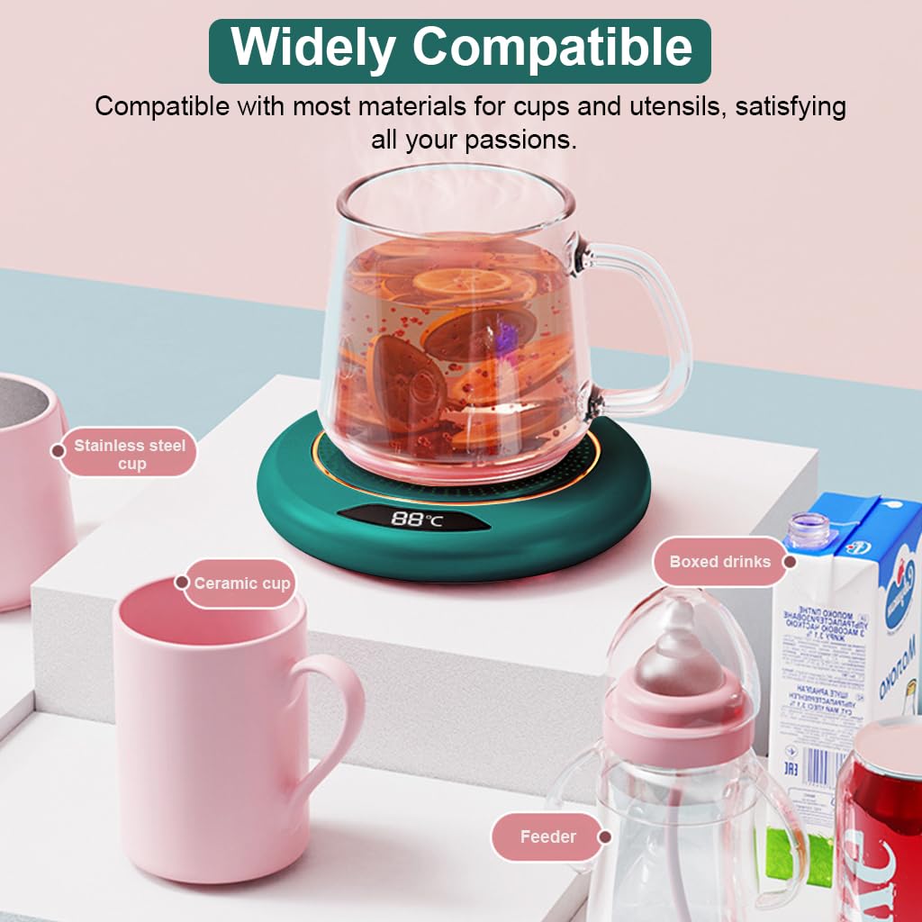 HASTHIP® Mug Warmer Milk Warmer with LCD Digital Display, Coffee Warmer for Home and Office Use, Ideal for 15-45 Year Olds in India, Keeps Your Beverage Warm