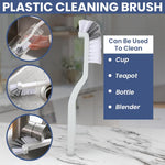 HASTHIP Gap Cleaning Brush Set for Kitchen and Bathroom with 11pcs Curved and Grout Brushes
