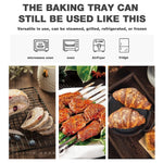 HASTHIP Silicone Air Fryer Liner 8 inch for Even Cooking with Multi Hole Divider | Food Grade Collapsible Bowl Shape