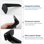 HASTHIP Shelf Brackets for Wall Shelves featuring 90 Degree Heavy Duty Design and Black Iron Finish