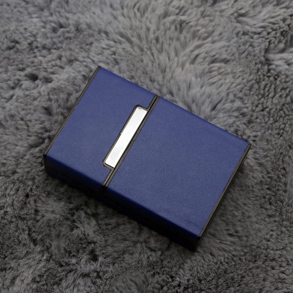 HASTHIP Cigarette Case for 20pcs with Magnetic Closure and PU Leather Cover | Pocket Size 9.3×6×2.7cm