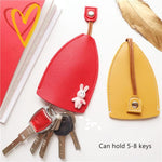 HASTHIP Car Key Case for Cute Key Storage with Pull Out Design and PU Leather | 4 PCS Set