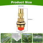 HASTHIP Gardening Sprinklers for Lawn and Greenhouse | 10Pcs Adjustable Copper Nozzles