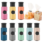 HASTHIP® 8Pcs Food Bag Clips Guillotine-Style Seal Clips for Open Snack Bags, Colorful Spring Loaded Sealing Clips Squeeze-and-Release Food Bag Clips Twist-Tie Bags Airtight Closure Retention Tools