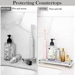 HASTHIP Multipurpose Organizer for Toiletries and Makeup with Diatom Mud Base 25x10cm | Space-Saving Countertop Shelf