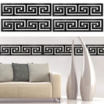 HASTHIP Geometric Shape Acrylic Wall Stickers for DIY Home Decor with 12 Pcs Black Design