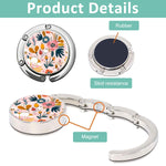 HASTHIP Desk Bag Hanger for Table and Office Use featuring Folding Hook Design | 3Pcs Aluminum Alloy Set