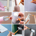 HASTHIP Shower Head Cleaner Tool for Unclogging Nozzles with 10 Fine Nylon Brushes | 4.3 in Detail Cleaning Set