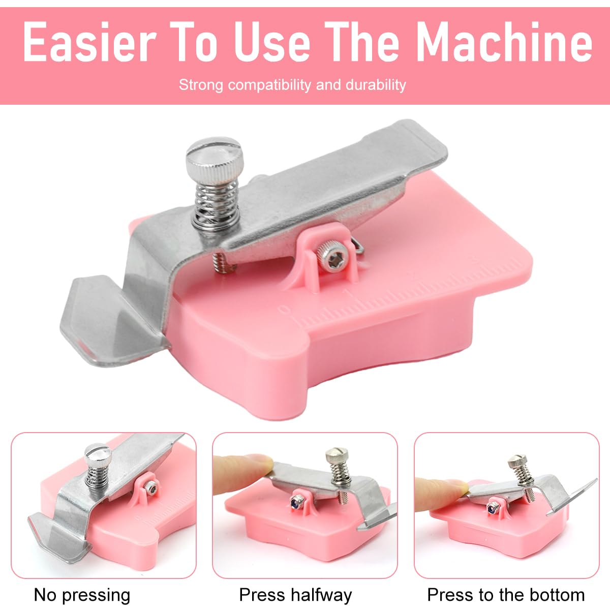 HASTHIP Magnetic Seam Guide for Sewing Machine with Stainless Steel Plate | Universal Quilting Tool