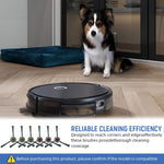 HASTHIP Side Brushes for Ecovacs Robot Vacuum U2 Pro 6pcs with Robust Nylon Bristles | Easy Snap Installation