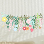 HASTHIP Flower Garland for Party and Nursery Decor featuring Double Sided Design and 14.9 in Colorful Paper Flowers | Eco Friendly Wall Hanging Decoration