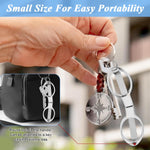 HASTHIP Folding Scissors for Travel and Home Use with Retractable Design | 2pcs Stainless Steel Blades