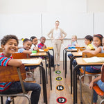 HASTHIP Stickers Set for Classroom Activities with 36PCS 4in Number Spots | Waterproof Vinyl