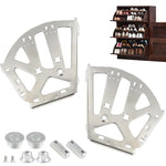 HASTHIP® 2Pcs Stainless Steel Cabinet Door Hinges for Triple Layer Flip-Down/Tilting Cabinet
