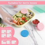 HASTHIP Salad Dressing Container for Lunch and Travel with Leakproof Silicone Lids | 2pcs 70ml Reusable Stainless Steel Cups Pink and Blue