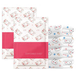 HASTHIP Travel Bed Sheets Set for Twin Bed with Skin Friendly Non Woven Fabric | 2 Pack Disposable Hotel Bedding