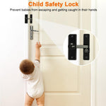 HASTHIP Door Latch for Apartment and Bedroom with 90°/180° Installation | Zinc Alloy Glow Mark