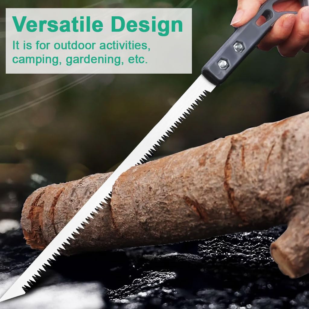 HASTHIP Gardening Cutter Tool Kit with 5 Pcs SK5 Steel Blades and Ergonomic Handles for Home Garden | Includes Pruning Shear and Saw