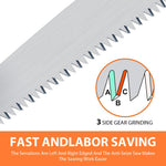 HASTHIP Folding Hand Saw for Wood and PVC with 7 in SK5 Blade and Safety Lock | Anti‑Slip Handle