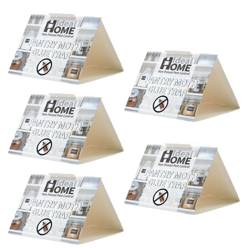 HASTHIP Moth Traps for Home with Triangular Tunnel Design and Strong Adhesive | 5 Pcs Safe Non Toxic Pest Control