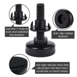 4PCS 3/8" Threaded Leveling Feet Adjustable Table/Furniture Feet Leveler Adjustable Furniture Feet, High Load Capacity 1320LB, Furniture Levelers Foot with T- Nut Kit 3/8"-16 Thread