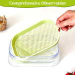 HASTHIP Garden Seed Sprouter Tray for Wheatgrass and Cat Grass 19 x12.5 x5 cm with Double Layer ABS Design