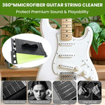 HASTHIP Guitar String Cleaner Pad for Acoustic and Electric Guitars 2PCS | Double-Sided Fretboard Cleaning Tool