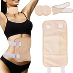 HASTHIP® Paquete de Aceite de Ricino Reutilizable Ajustable,Envoltura Orgánica Paquete Aceite Ricino para Cuello,Cintura y Pecho Compresa para Desintoxicación del Hígado Circulación y