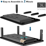 Monitor Stand for Desk, Monitor Stand Riser with Drawer 3 Height Adjustable PC Monitor Riser Stand Monitor Stand for Table Monitor Riser Printer Stand CPU Stand for Laptop Notebook Computer