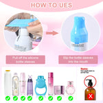 HASTHIP® 8-Pack Silicone Sleeves for Travel Bottles