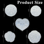 HASTHIP Nail Charms Resin Mold Set for DIY 3D Nail Art with Hearts Flowers and Crowns | 5Pcs Silicone Molds