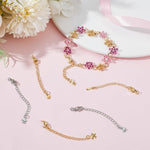 HASTHIP Necklace Extenders for Jewelry Making with Lobster Clasp | 10PCS 2.5 in Gold and Silver Chains
