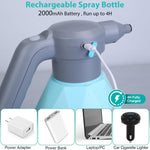 HASTHIP Electric Watering Can for Plants with 2L Capacity and 360° Gimbaled Nozzle | USB Rechargeable Gardening Sprayer