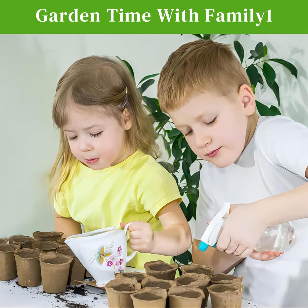 HASTHIP Nursery Seedlings Peat Pots for Garden Starters with Drainage Holes 20pcs | Organic Paper Pulp Biodegradable Cups