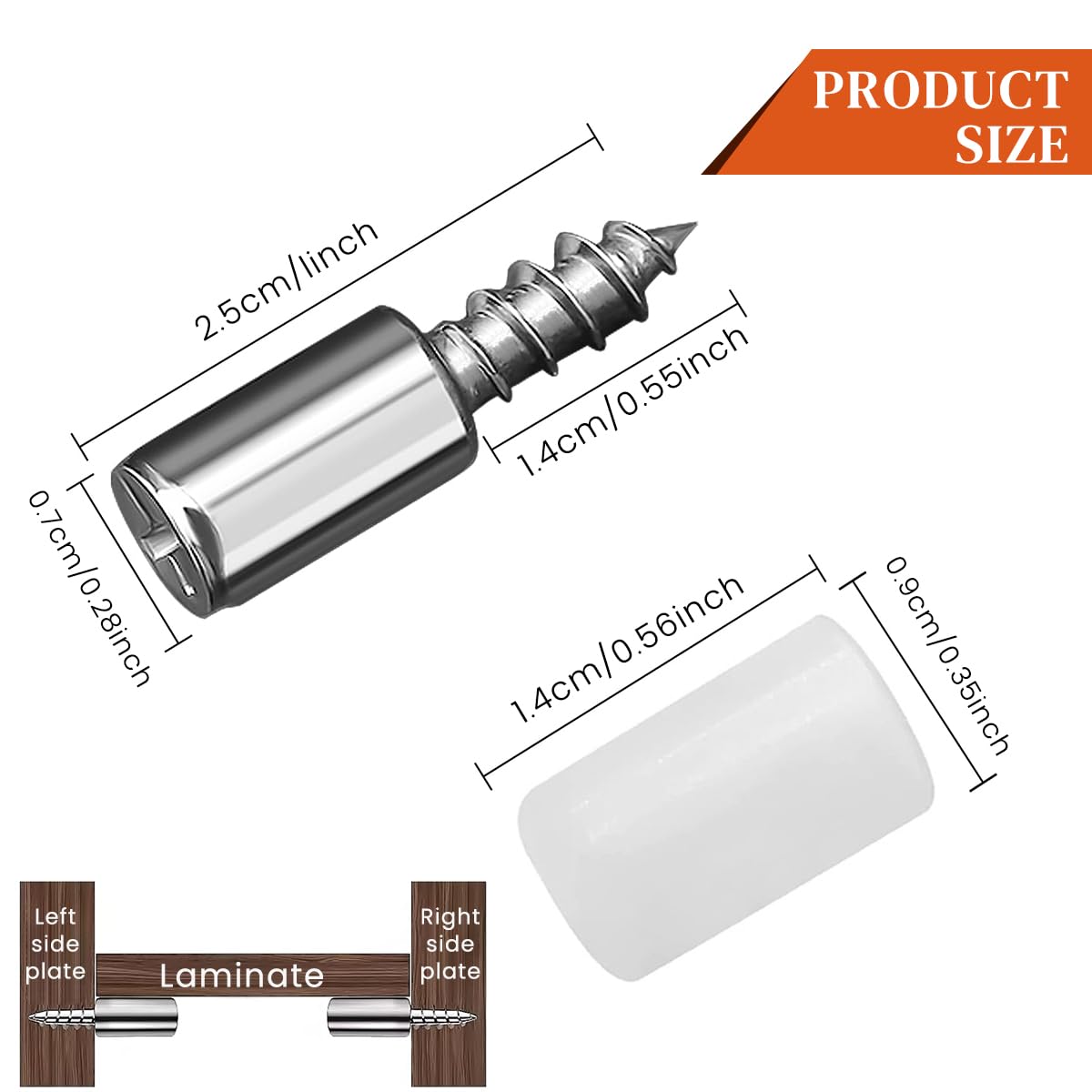 HASTHIP Shelf Support Pegs for Cabinets and Bookcases with 20 pcs Nickel Plated Iron Pins | Anti Slip Silicone Sleeve