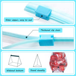 HASTHIP Storage Bags for Food and Travel with Leakproof Stand Up Design | 30 pcs BPA Free Reusable Ziplock Set