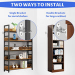 HASTHIP Furniture Anchor Kit for Child Safety with Steel Cable Lock and Wall Mount | 2Pcs Heavy Duty Steel Anchors for Bookshelves and Cabinets
