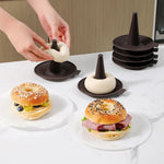 HASTHIP Donut Mold Set for Baking Bagels and Donuts featuring 6PCS 5.31 in Silicone Trays | Even Heating Design