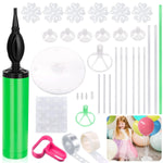 HASTHIP Party Balloon Supplies Set for Birthday and Wedding Decorations | Includes Hand Pump, Clips and Display Stand