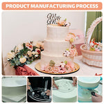 HASTHIP Cake Dowel Rods Set for Multi Tiered Cakes with 36 pcs Plates and Rods | Food Grade Plastic
