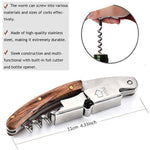 HASTHIP Waiters Corkscrew for Wine and Beer Bottles featuring 3 in 1 Opener 12 cm Stainless Steel Rosewood Handle