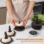 HASTHIP Donut Mold Set for Baking Bagels and Donuts featuring 6PCS 5.31 in Silicone Trays | Even Heating Design