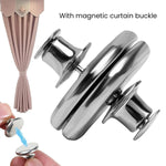 HASTHIP Curtain Magnets Closure with Tack for Heavy Velvet and Suede Drapes | 5 Pairs Holdback Buttons