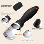HASTHIP Ice Cream Scoop for Gelato and Cookie Dough with Anti Slip Handle and Flat Head