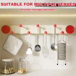HASTHIP Cloth Hanger for Wall with 7 Hooks featuring Dual-Row Design and Suction Cup Hold | Multicolor Organizer
