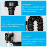 Sink Drain Kit with Flexible Expandable P-Trap Sink Drain Pipe Tube Anti-Odor Bathroom Sink Drain Pipe 3 in 1 Plumbing, Fits for 1-1/4'' & 1-1/2'' Drain Hole, For Kitchen Bathroom Sewer Drain