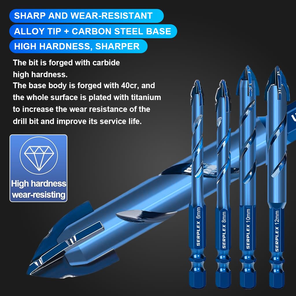 HASTHIP® 7-Piece Carbide Drill Bit Set