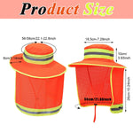 HASTHIP® High Visibility Safety Reflective Bucket Hat with UV Protection, Breathable Mesh Neck Flap, Adjustable Fit for Men & Women, Ideal for Night Work, Hiking, Fishing, Neon Color Design