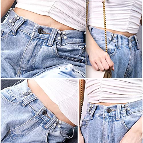 HASTHIP® 4Pcs Jeans Pins Adjustable