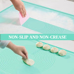 HASTHIP Silicone Baking Mat 29x21 in for Pastry and Bread with Edge Heightening | Non-stick Food Grade Surface